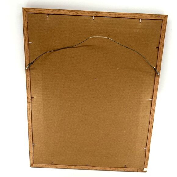 Hand Wrought Counted Cross Stitch Professionally Framed Vintage 18 1/2"x 15" - Picture 2 of 4